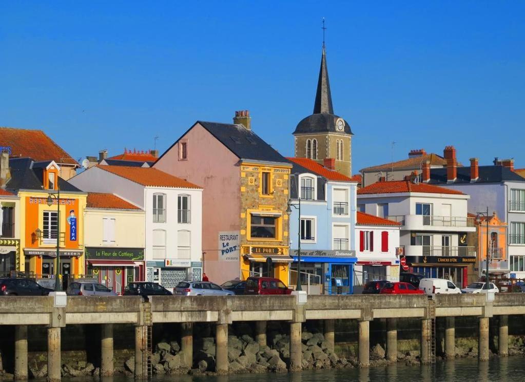 Maison De Pecheur Renovee Avec Cour Proche Du Port 莱萨布勒-多洛讷 外观 照片